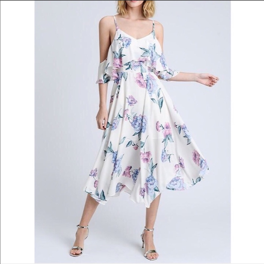Flowy Floral Midi Dress